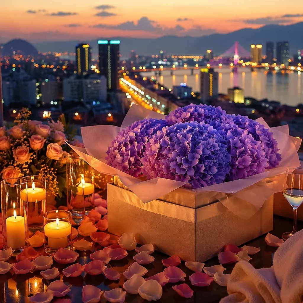 Cẩm tú cầu trong cầu hôn
