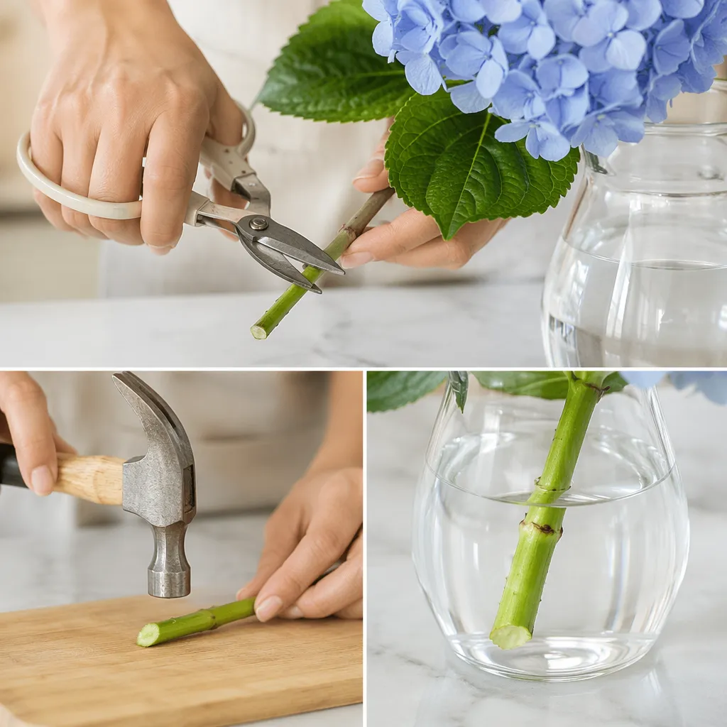 Mẹo giữ cẩm tú cầu tươi lâu