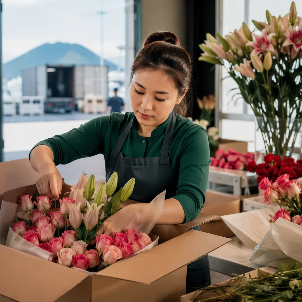 Xuất khẩu hoa Đà Nẵng đi nước ngoài: quy trình 2026