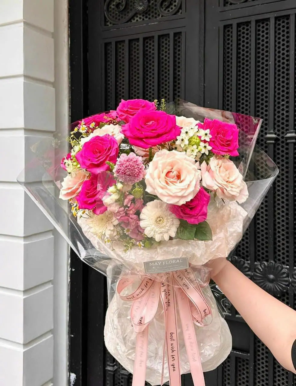 Ảnh 9 của Bó Hoa Hồng Phấn & Hồng Vàng & Hồng - Hoa Tươi