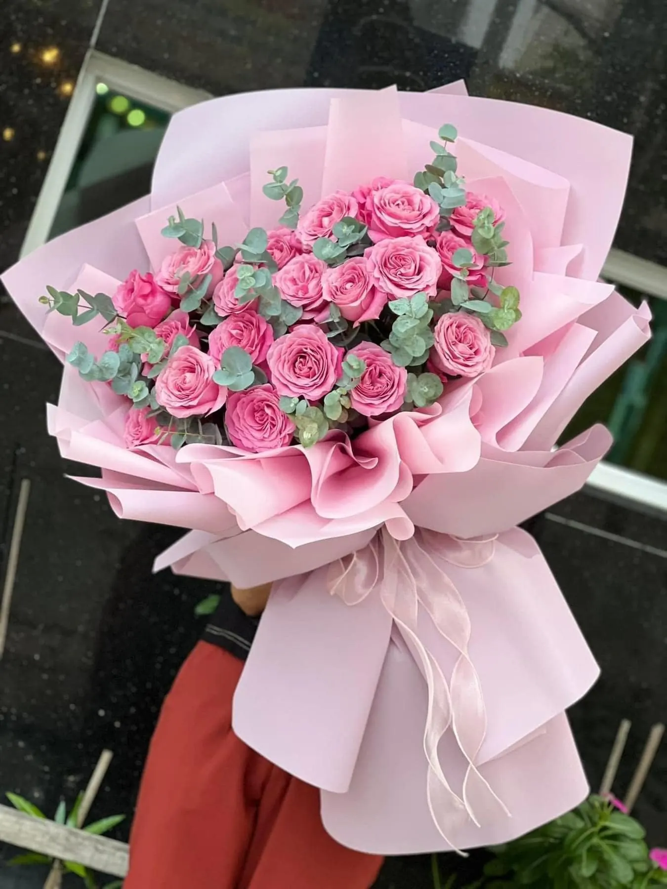 Ảnh 7 của Bó Hoa Hồng Phấn & Hoa Baby & Hồng - Valentine
