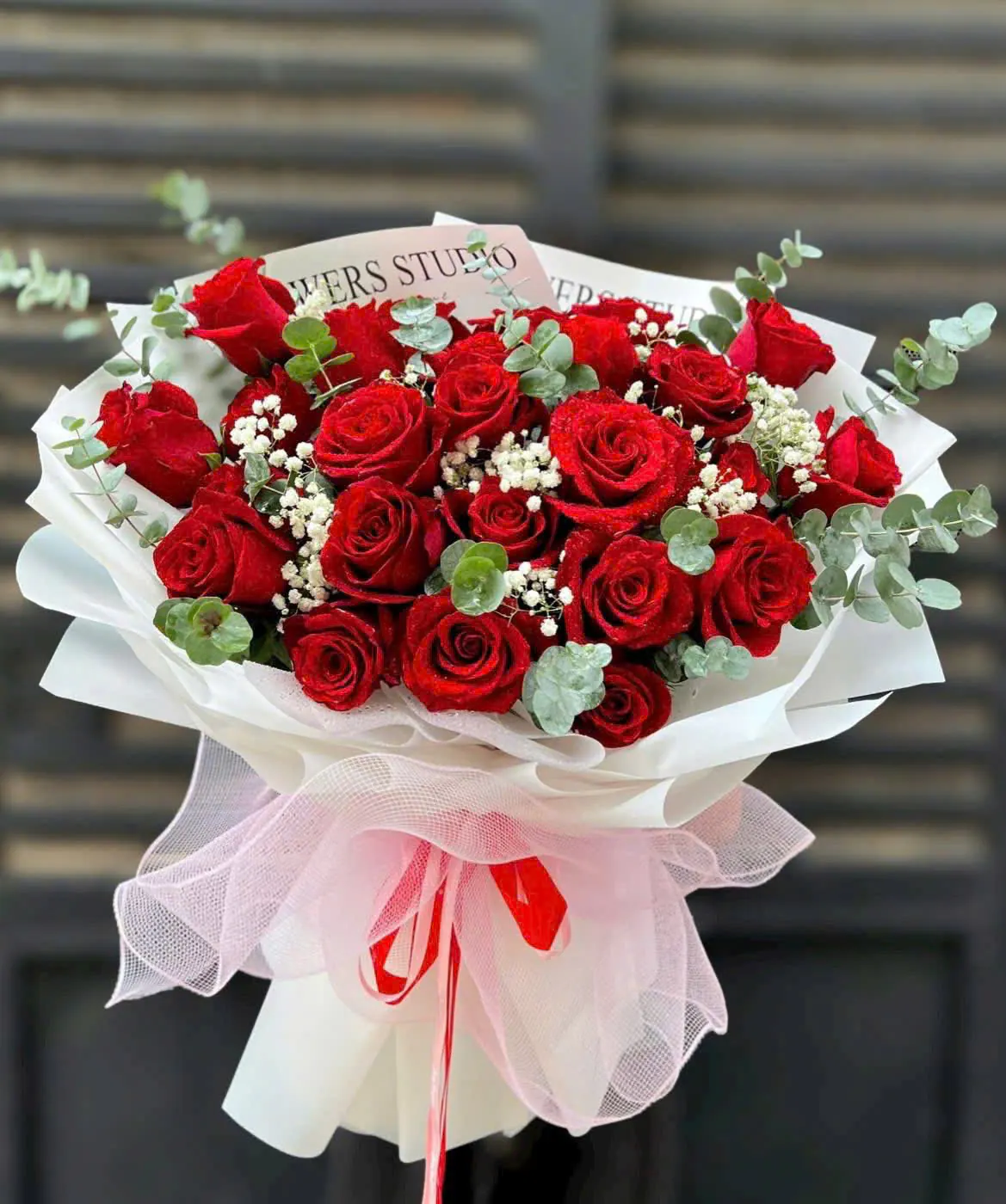 Ảnh 9 của Bó Hoa Hoa Giả Hồng - Valentine