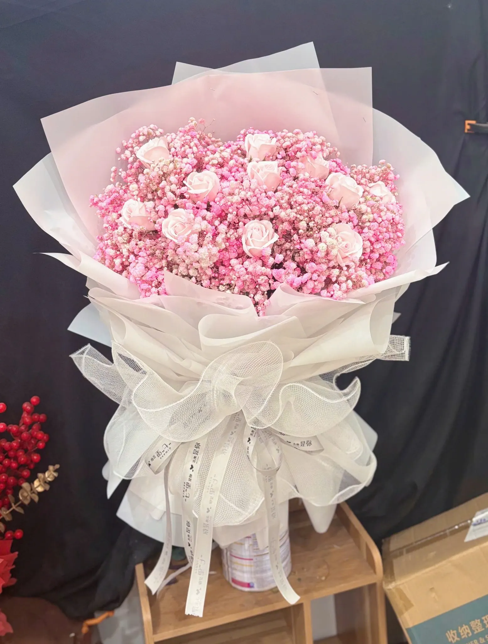 Ảnh 6 của Bó Hoa Hoa Giả Hồng - Valentine
