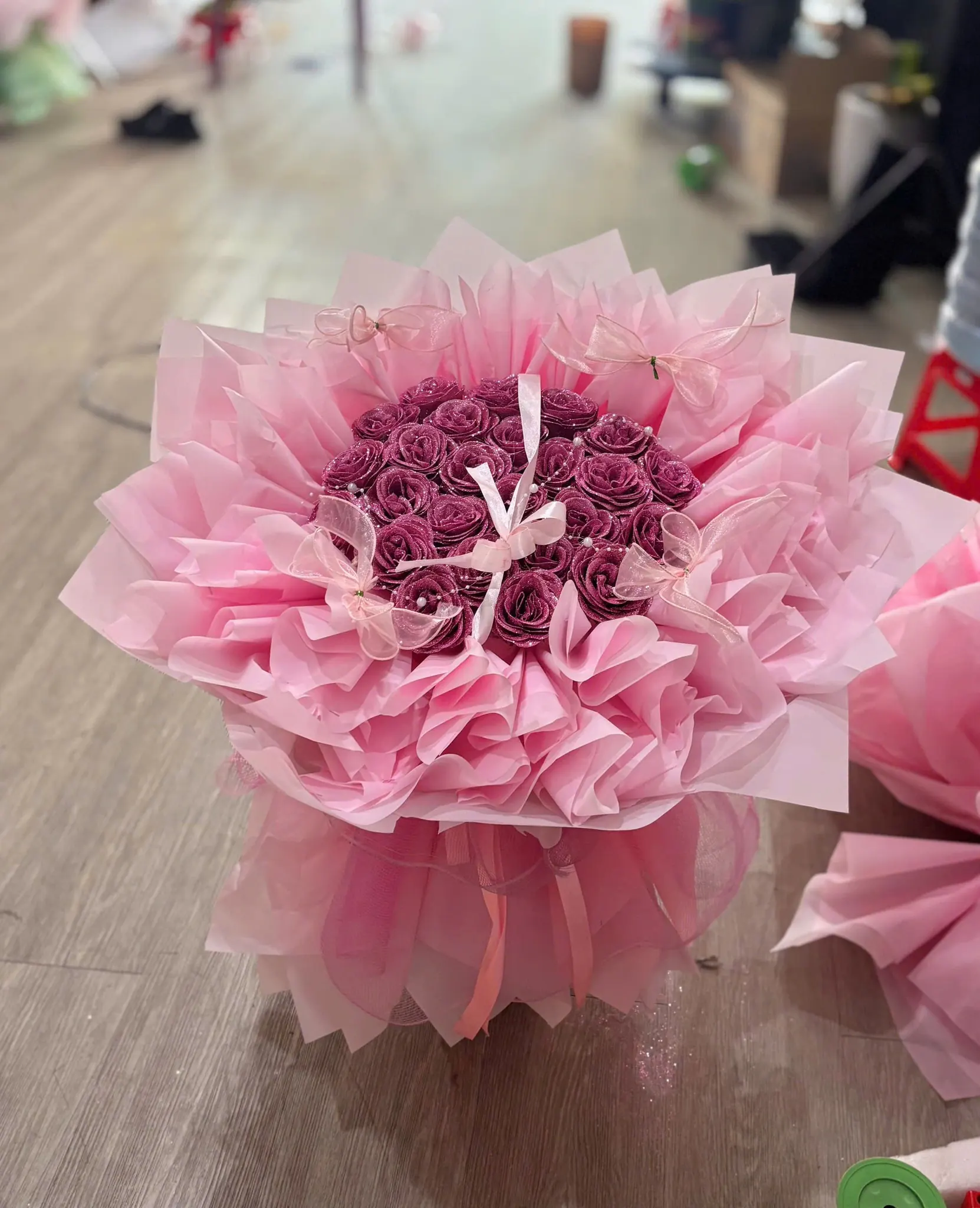 Bó Hoa Hoa Giả Hồng - Valentine