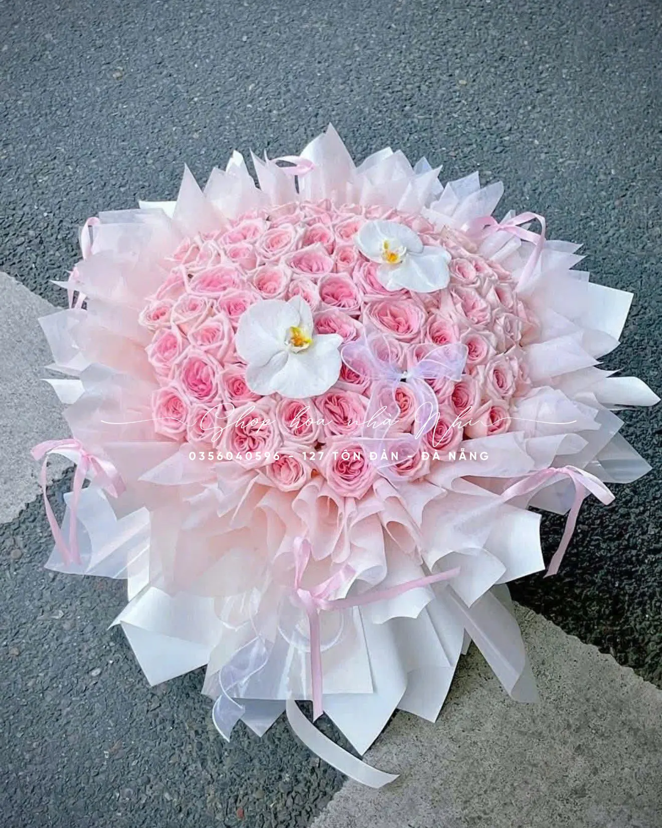 Ảnh 7 của Bó Hoa Hồng Đỏ & Hồng & Cúc Họa Mi - Valentine
