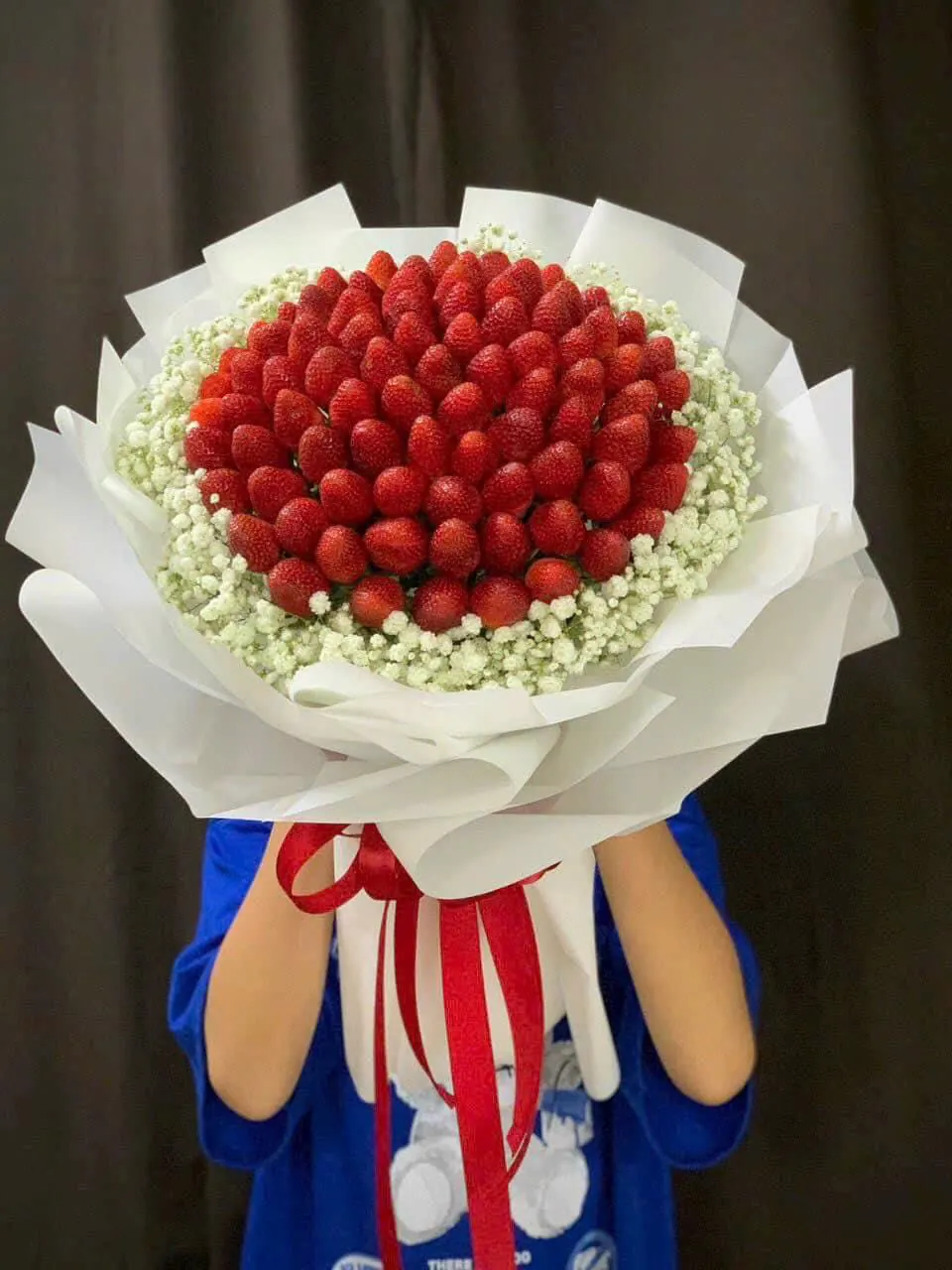 Bó Hoa Hình Trái Tim Hoa Baby - Valentine