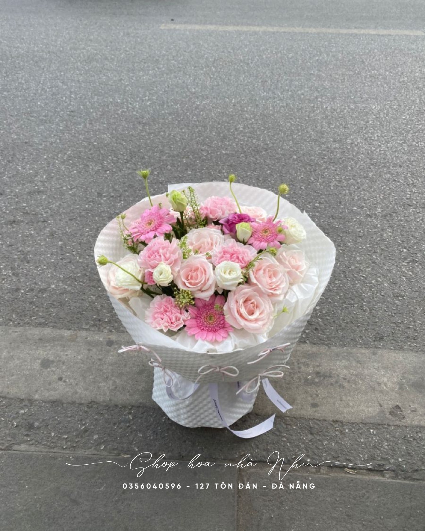 Bó Hoa Nắng Sớm - Mix Hồng Kem & Đồng Tiền