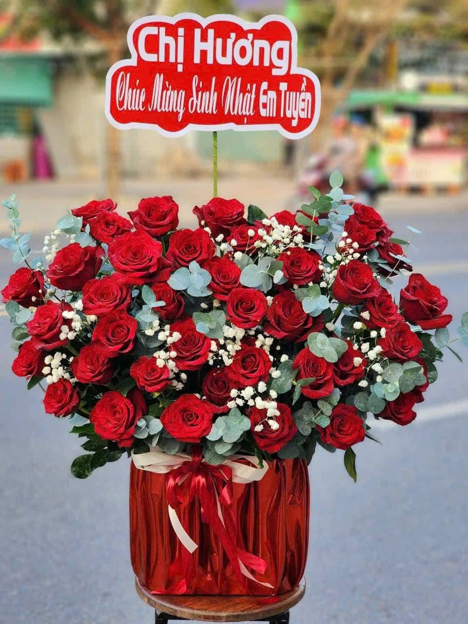 Lẵng Hồng Đỏ Đại